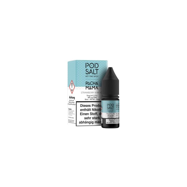 Pod Salt Fusion - Strawberry Kiwi Ice - Nikotinsalz Liquid 11 mg/ml 5er Packung