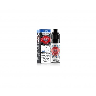 Dinner Lady Nic Salts Liquid Strawberry Ice Erdbeeren Eis 10ml