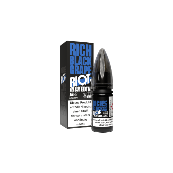 Riot Squad - BLCK Edition -  - Hybrid Nikotinsalz Liquid -